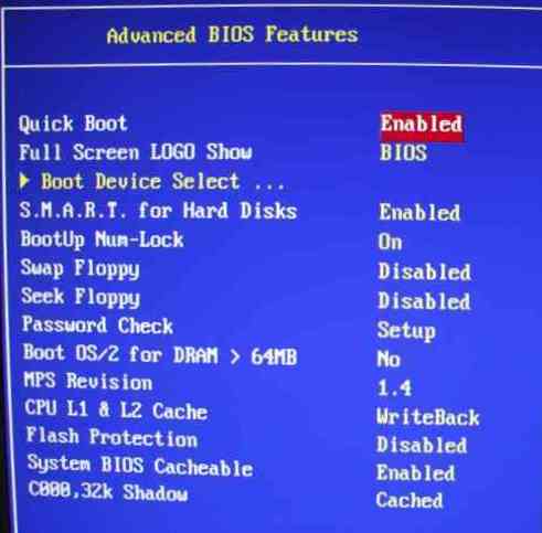 Advanced CMOS features